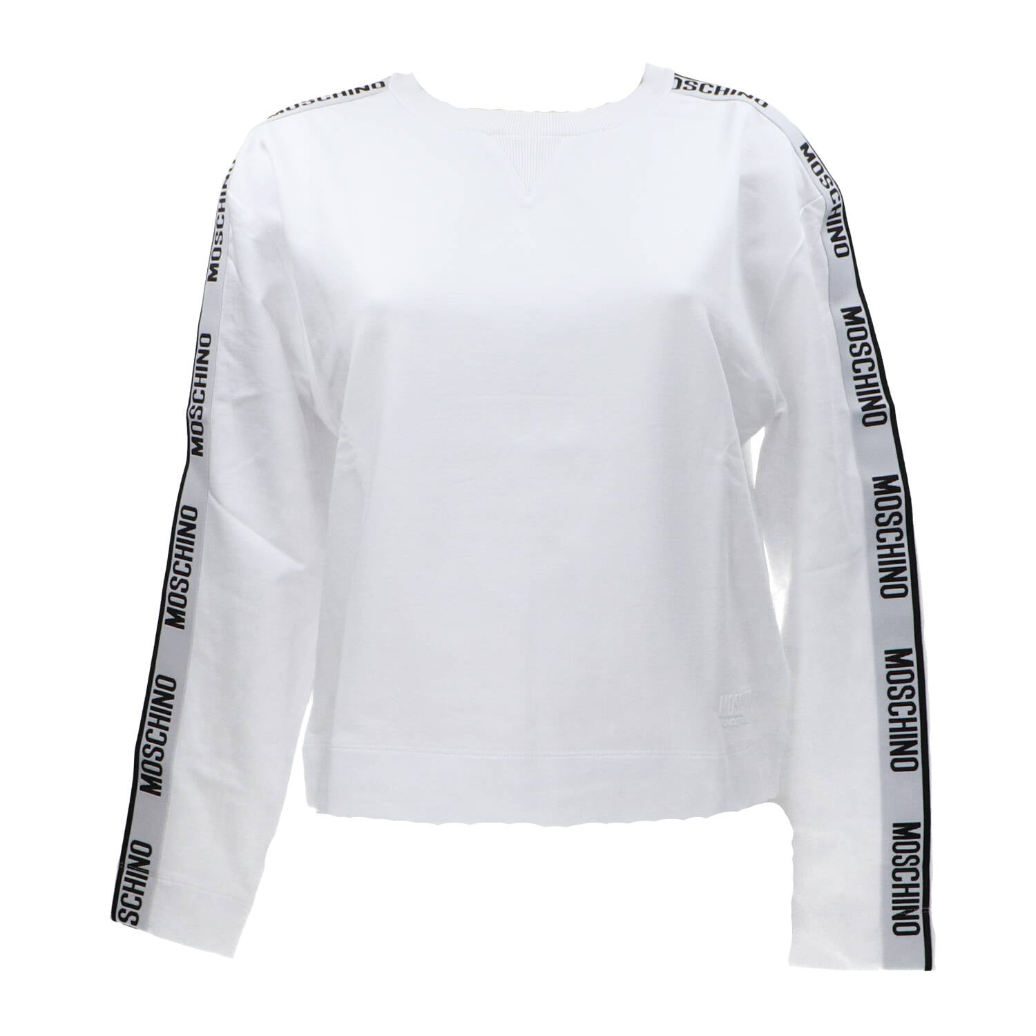 Moschino Felpa Donna Logo Bianco