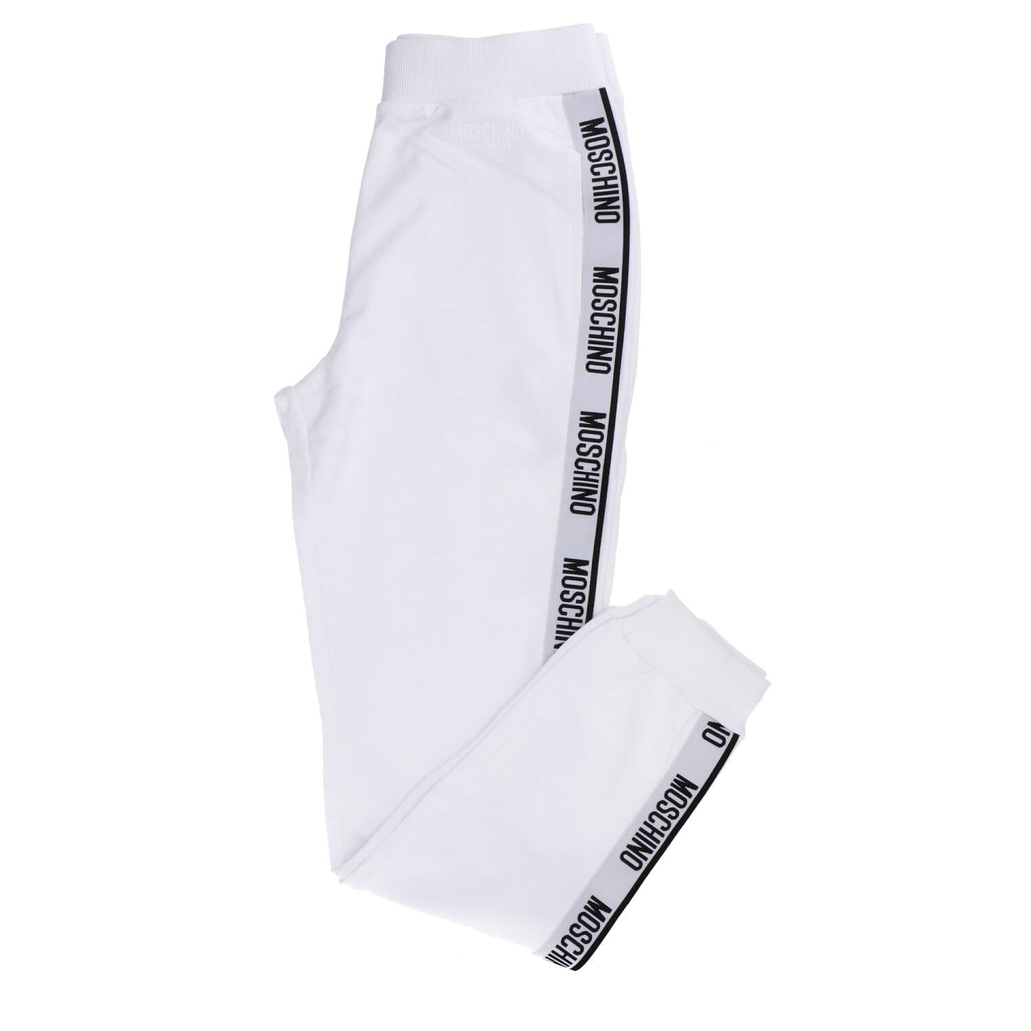 Moschino Tuta Donna Logo Bianco