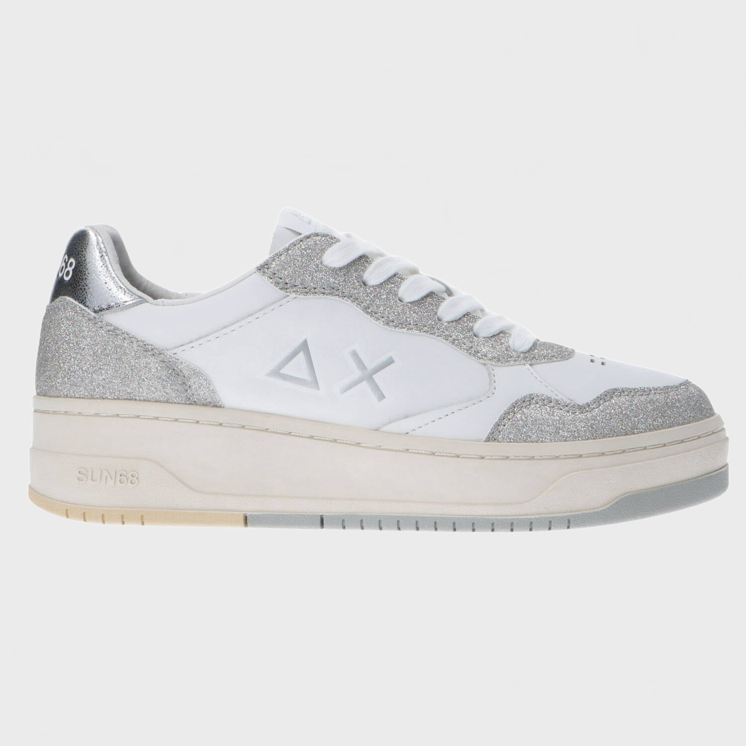 Sneakers Basket love lady Argento_61962.jpg