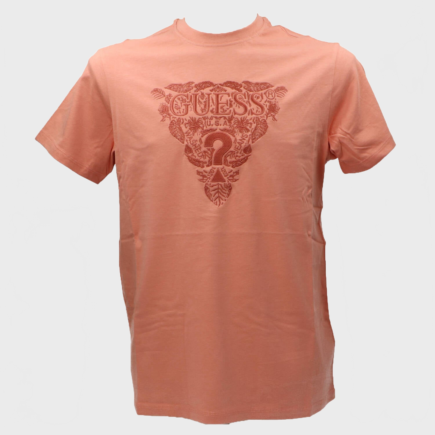 T-shirt SS CN FLOWER EMBRO TEE Arancione_67145.jpg