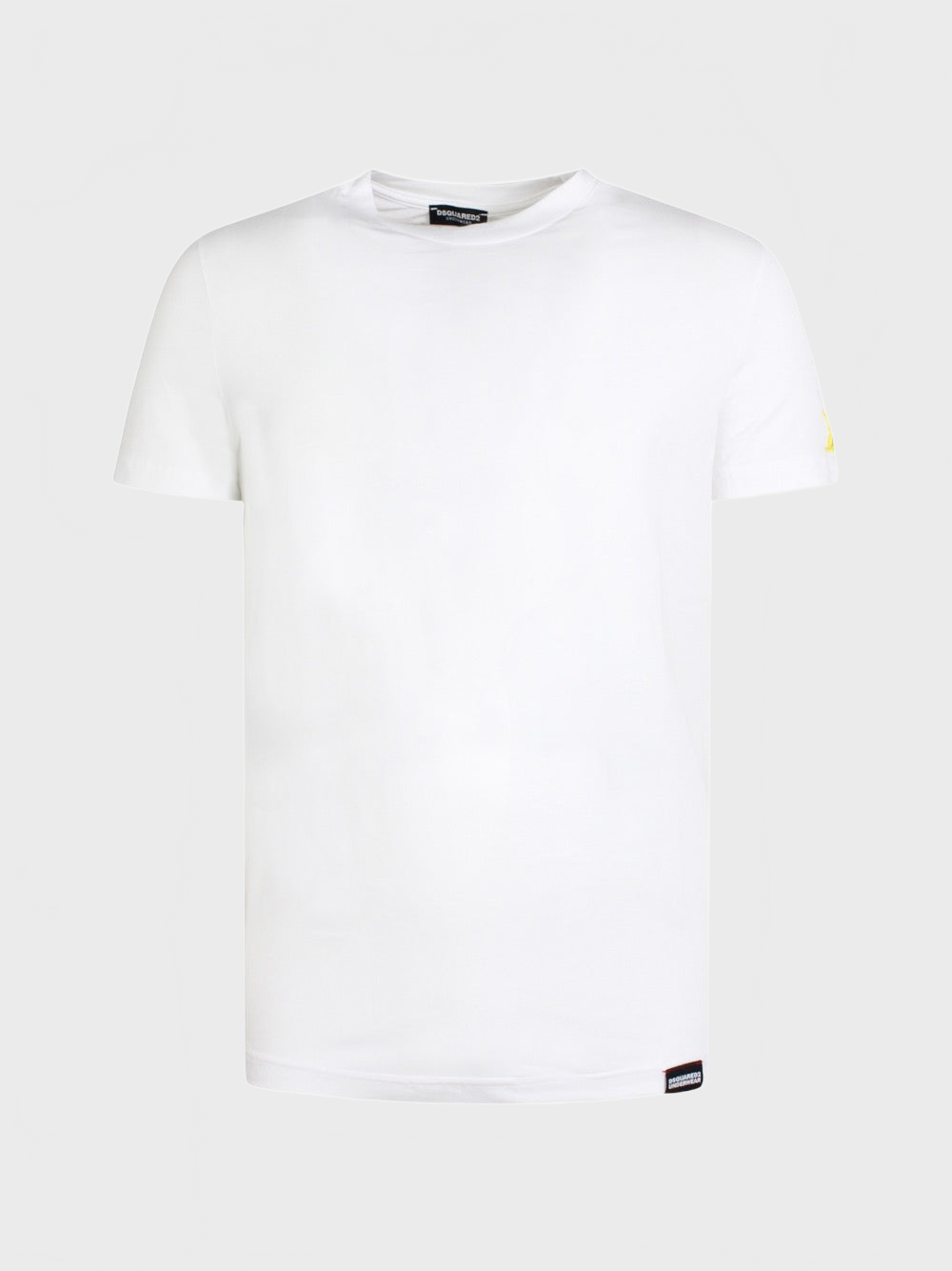 T-shirt D9M204480 BASIC T-SHIRT Bianco Giallo_39924.jpg