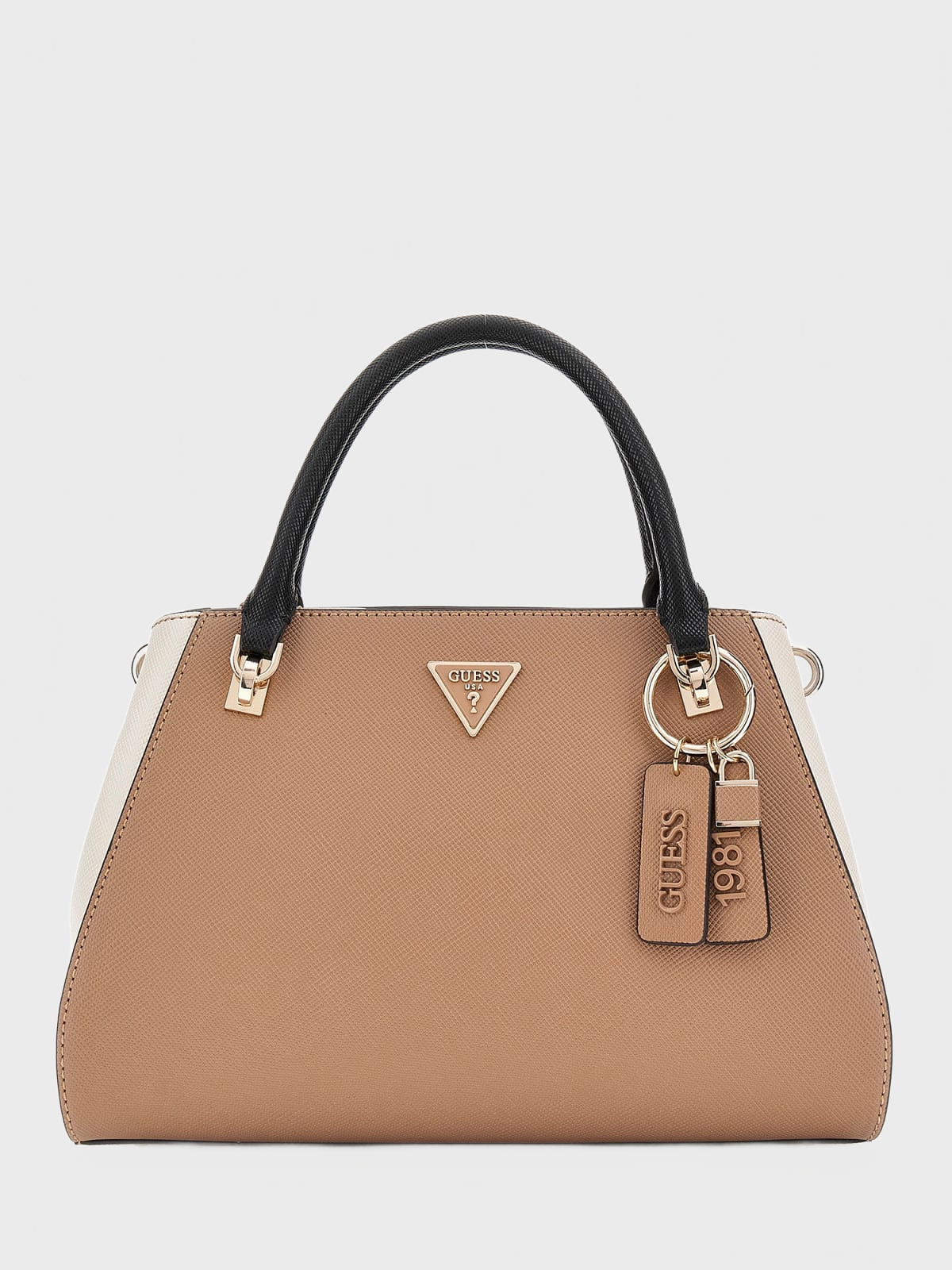 Borse a mano NOELLE II LUX SATCHEL METALLIC LOGO Beige_71753.jpg