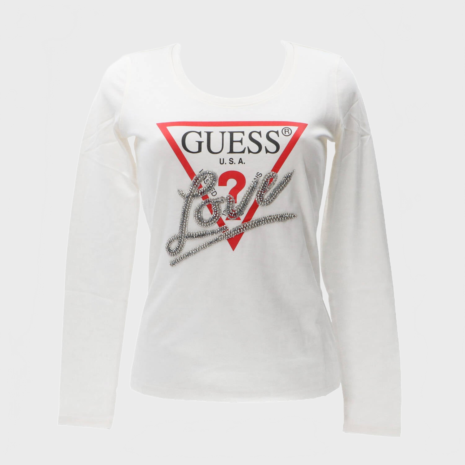 T-shirt LS CN TRIANGLE LOVE TEE Bianco_62783.jpg