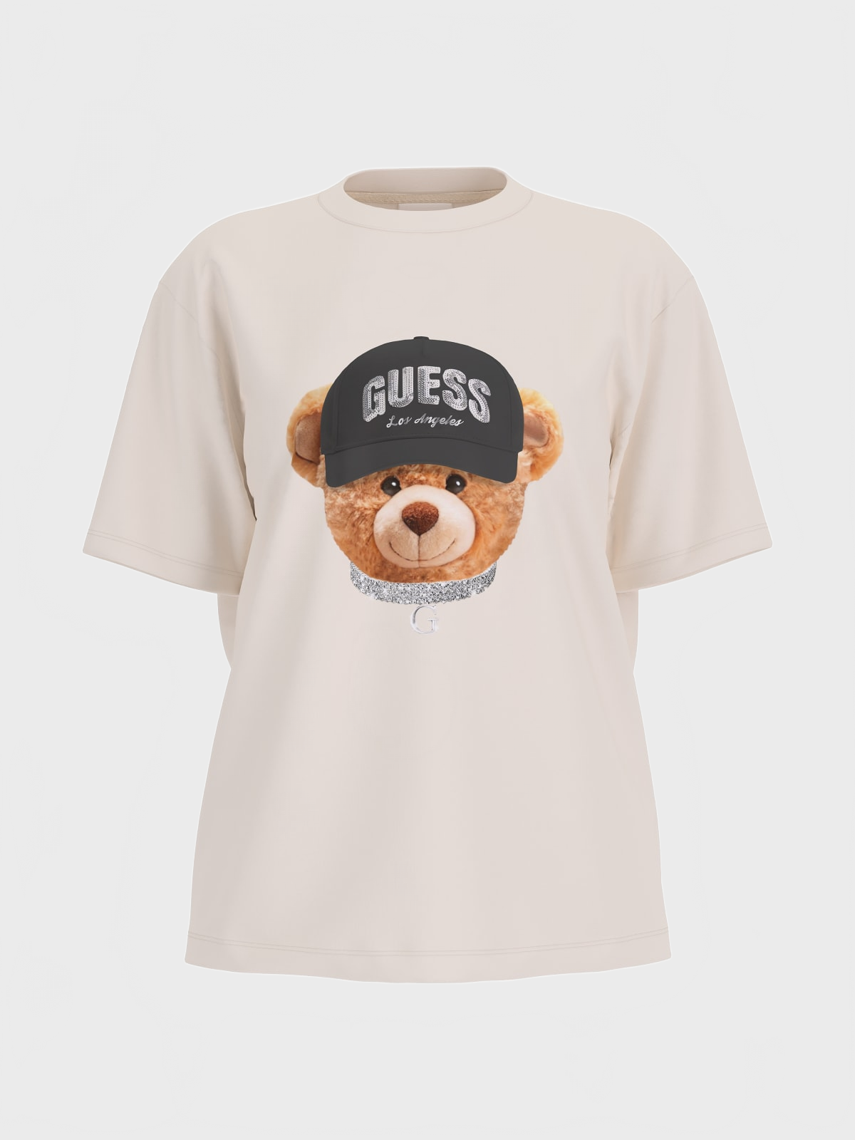 T-shirt TEDDY BEAR HAT SS T-SHIRT Bianco Panna_71950.jpg