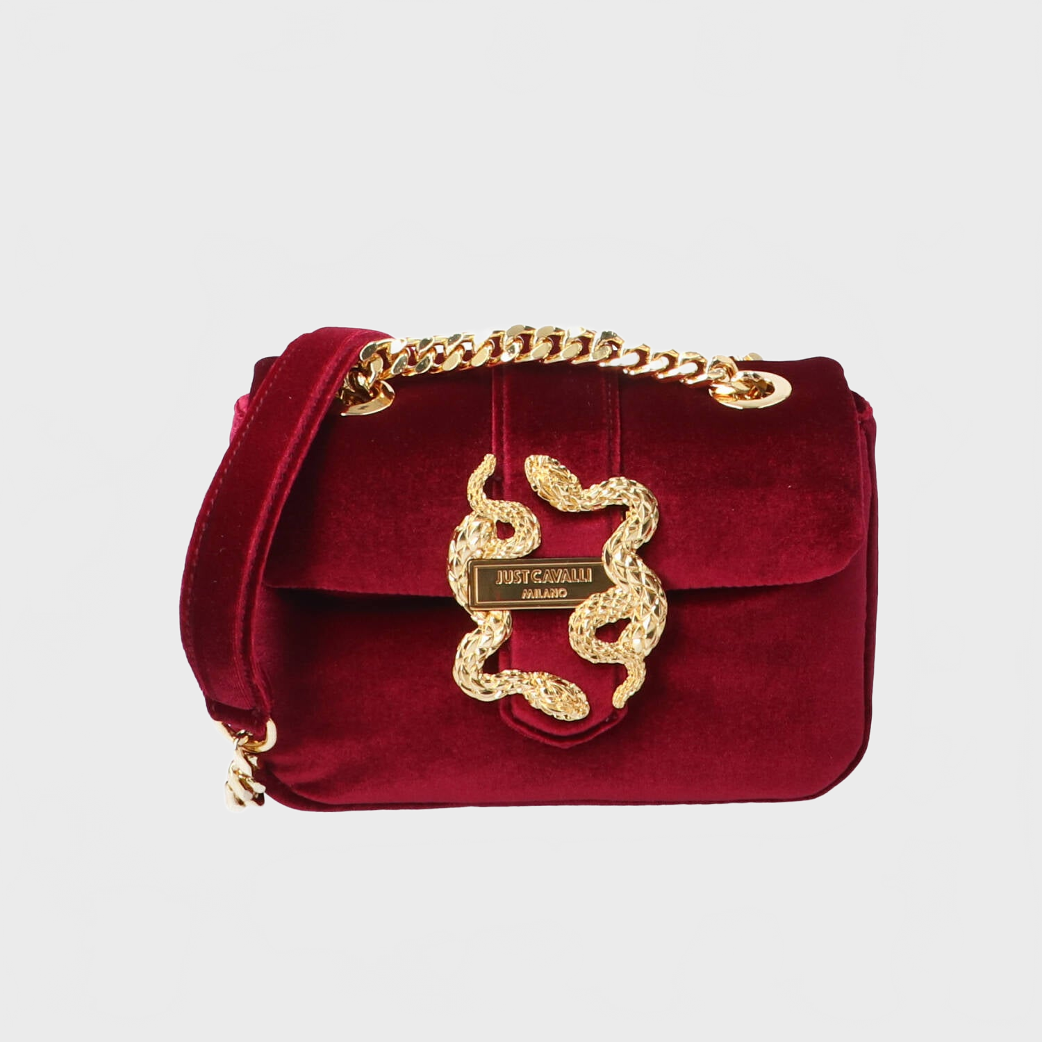 Borse a spalla JC C-ICONIC SNAKERS PUFFY VELVET Viola_73871.jpg