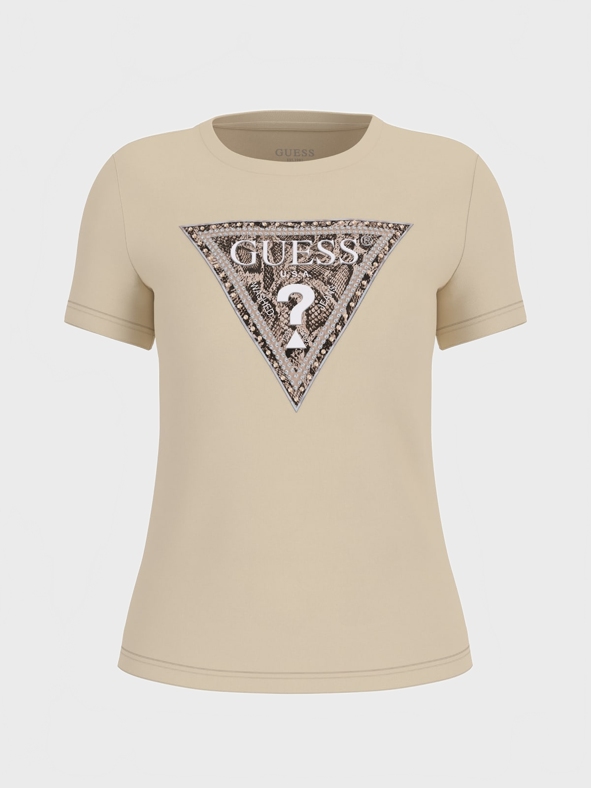 T-shirt SS CN TRIANGLE PYTHON TEE Beige_71960.jpg