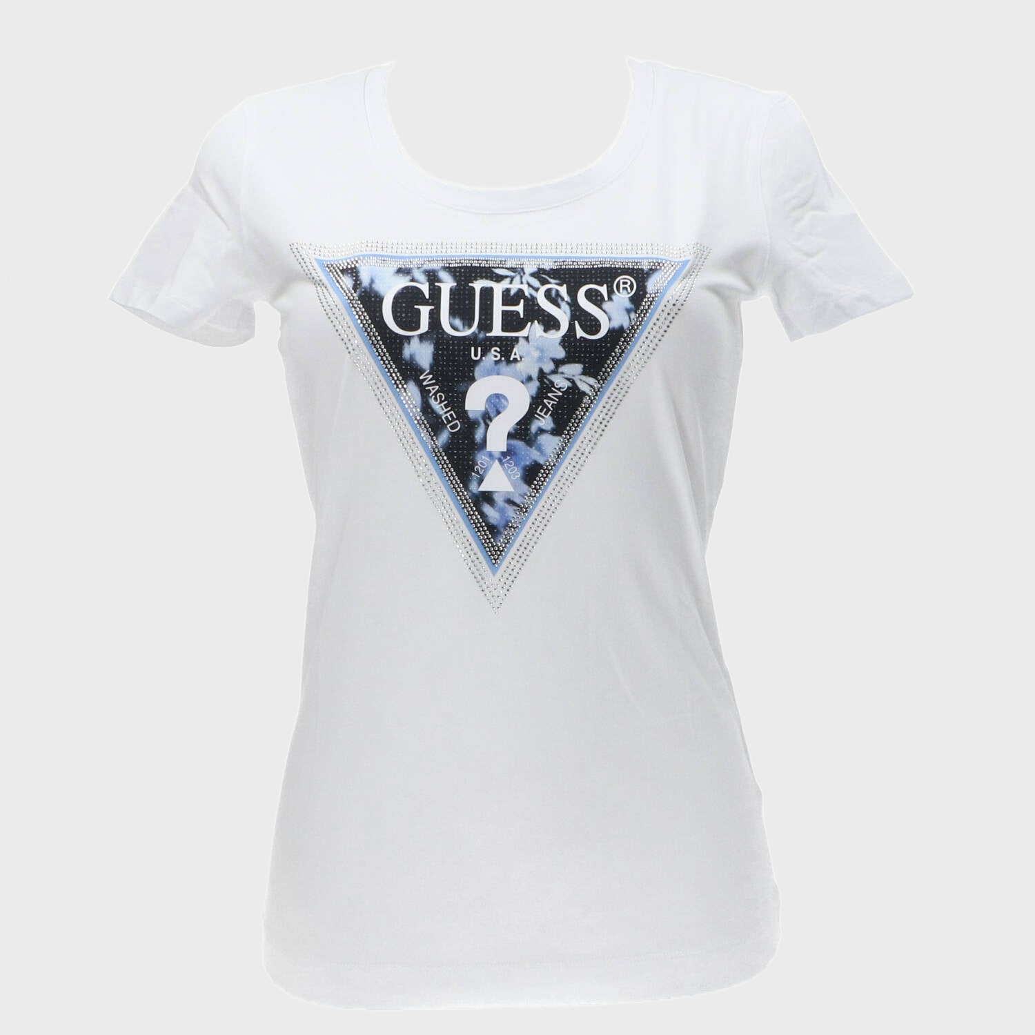 T-shirt SS CN TRIANGLE FLOWER TEE Bianco_66499.jpg