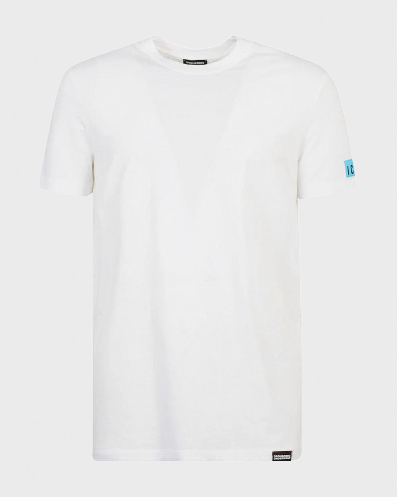 T-shirt D9M204480 BASIC T-SHIRT Bianco Azzurro_40136.jpg