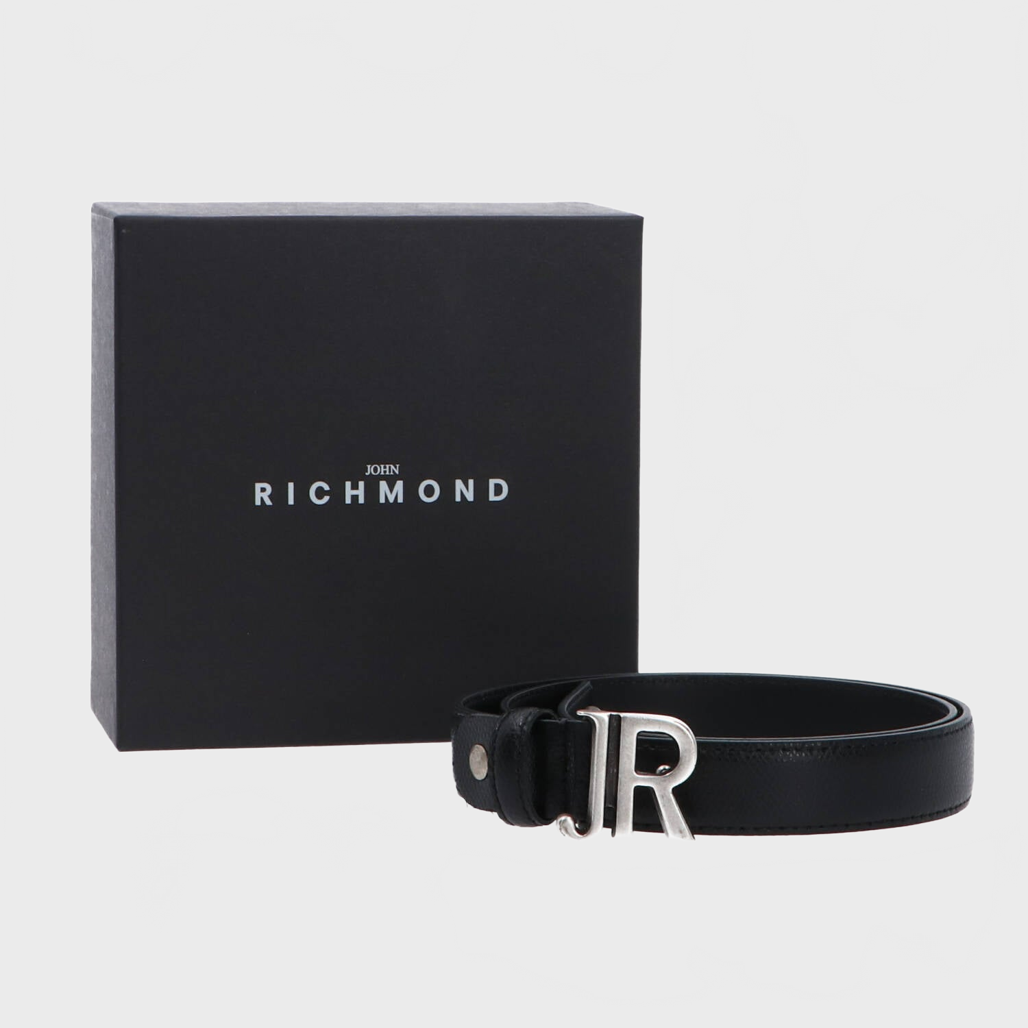 Cinture REAL LEATHER BELT BROGELOS Nero_44576.jpg