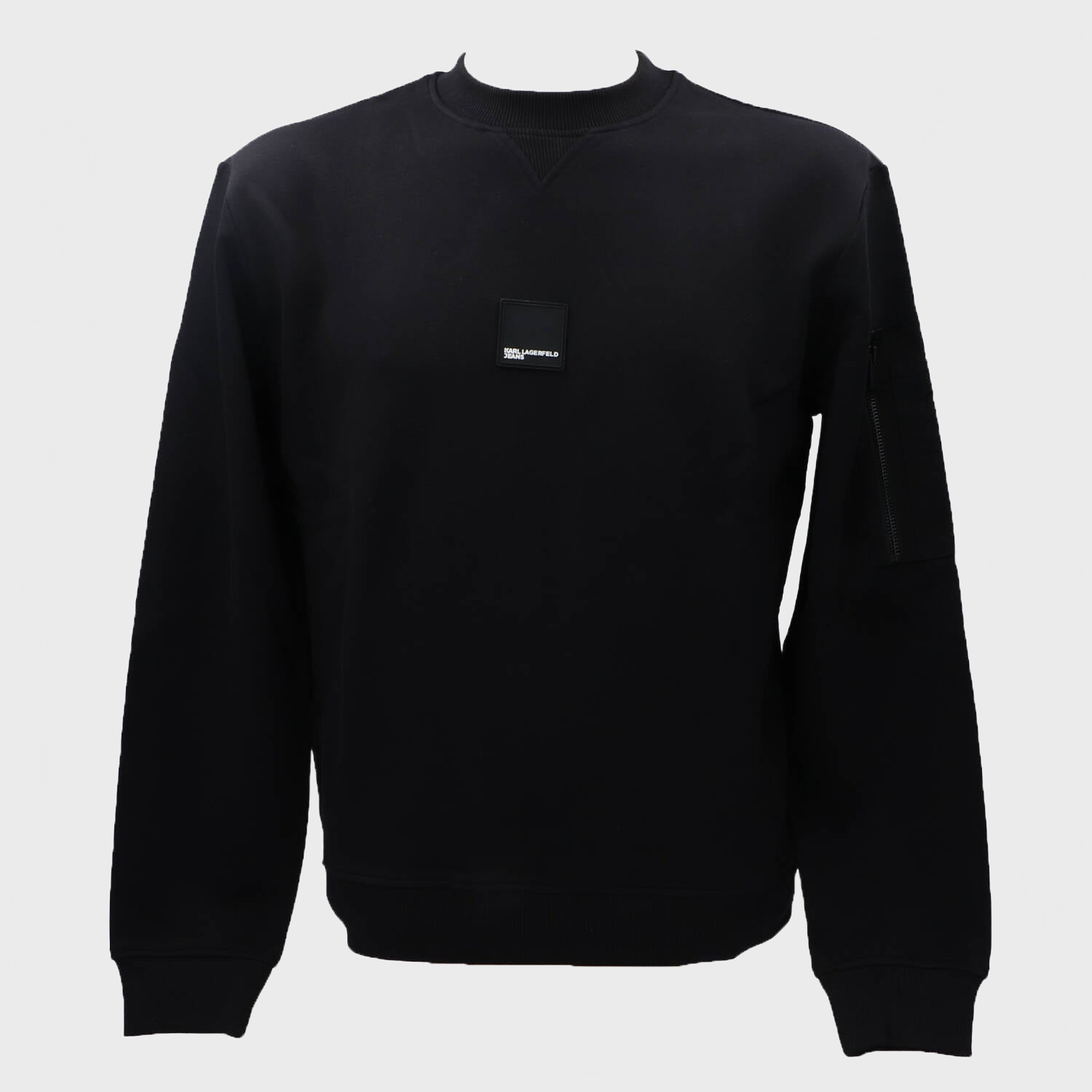 Felpe REGULAR MIX MATERIAL 245D1803 Nero_54250.jpg