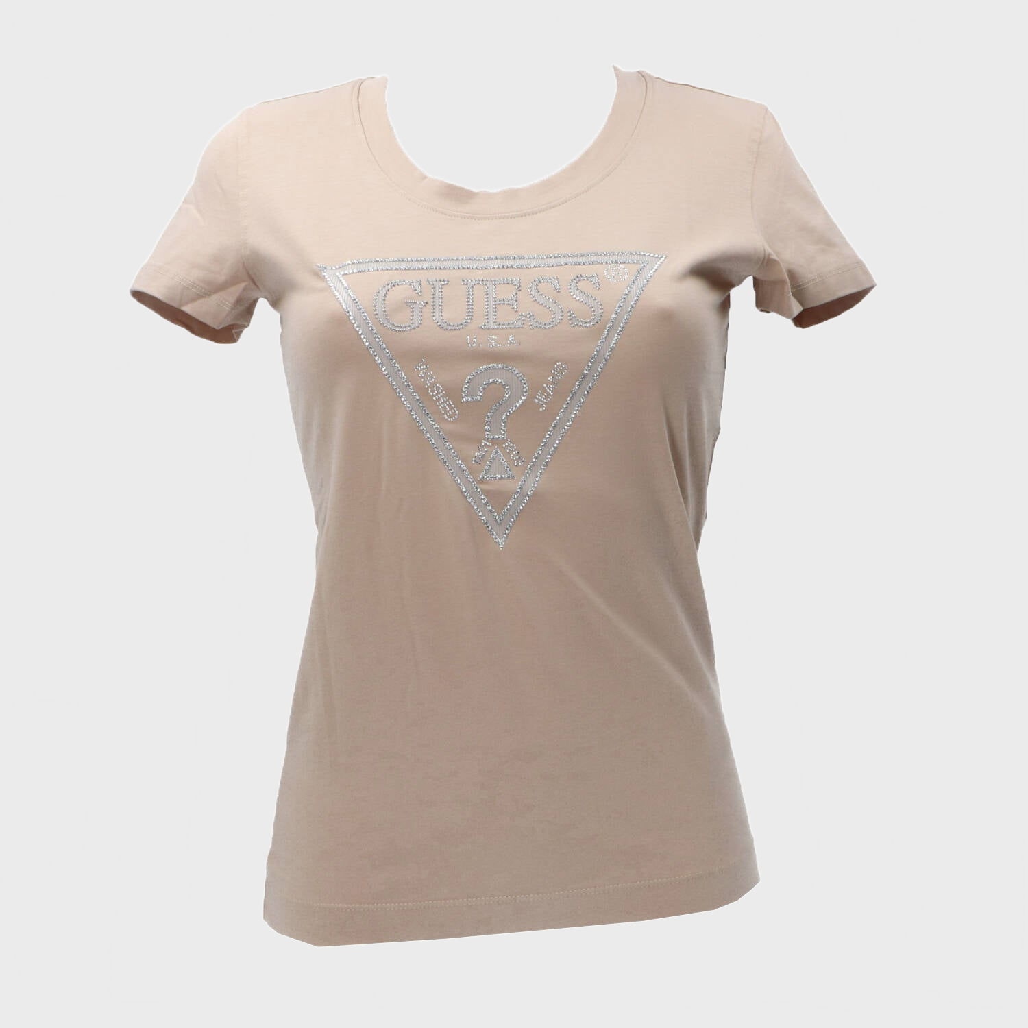 T-shirt SS CN SHINY TRIANGLE TEE Beige_68526.jpg