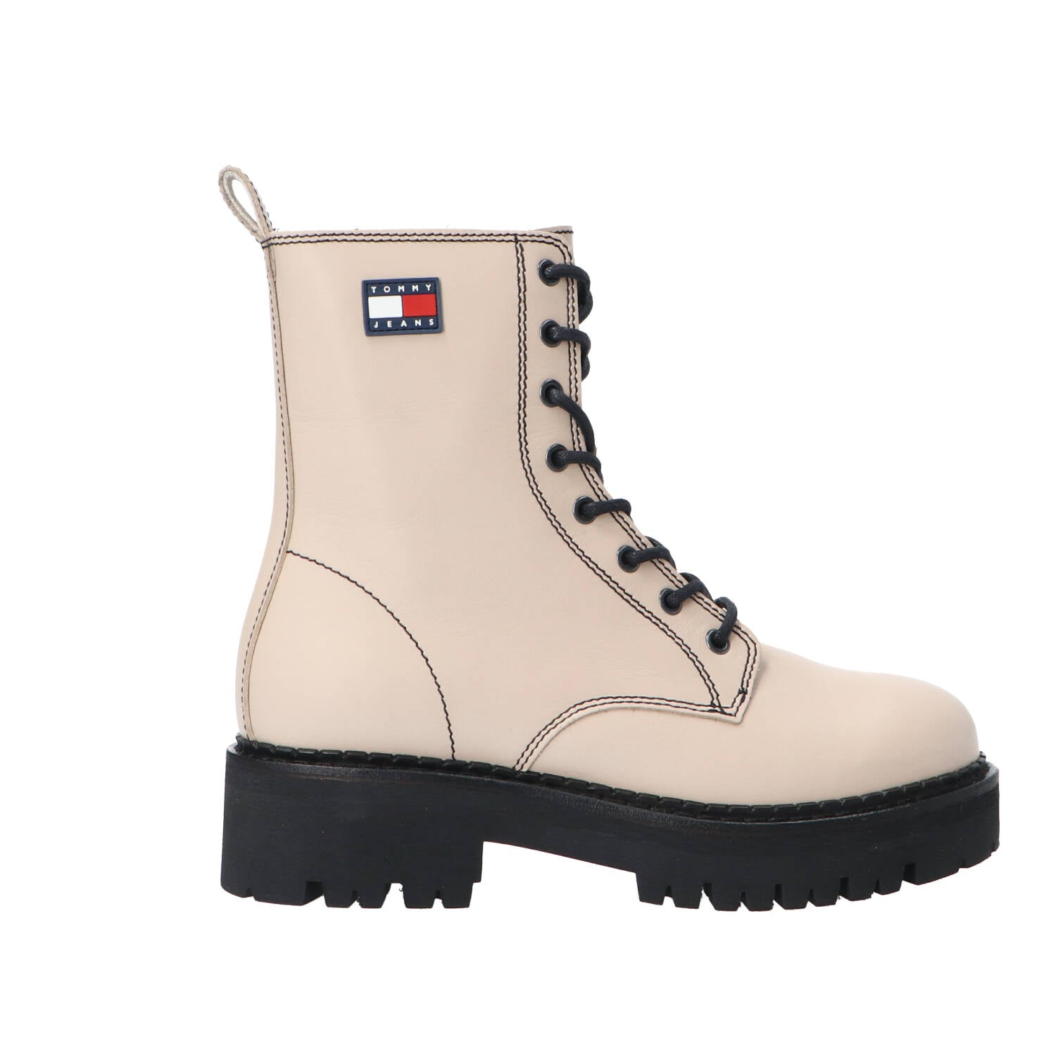 Tommy Hilfiger Anfibio Donna con Logo Beige