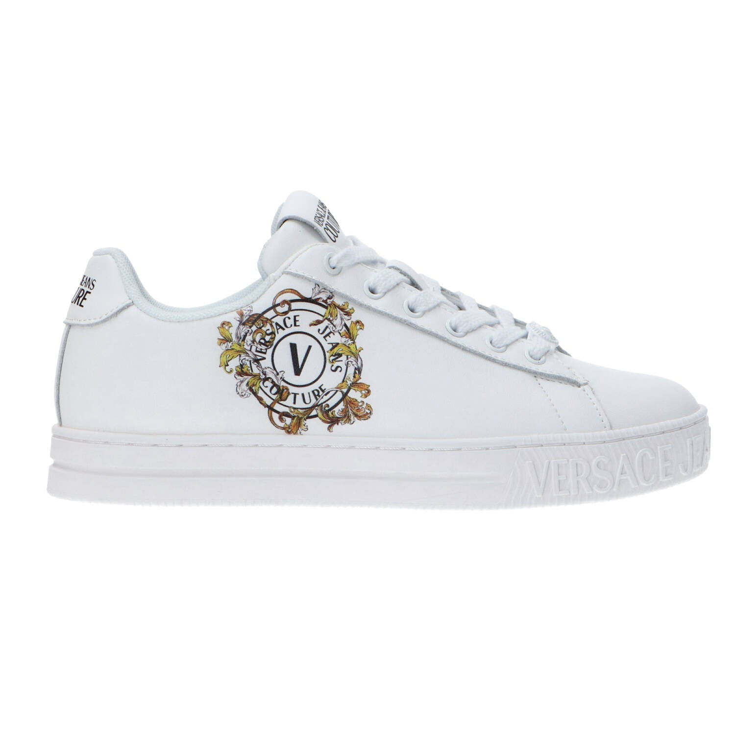 Versace Jeans Couture Scarpa Donna con Logo Bianco